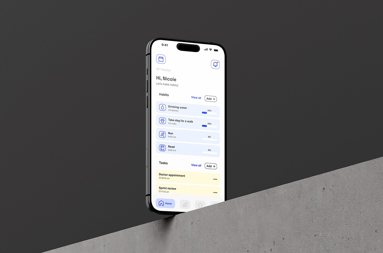 Graphic of a typography specimen showing the alphabet and numerals on top of a dark gray background.