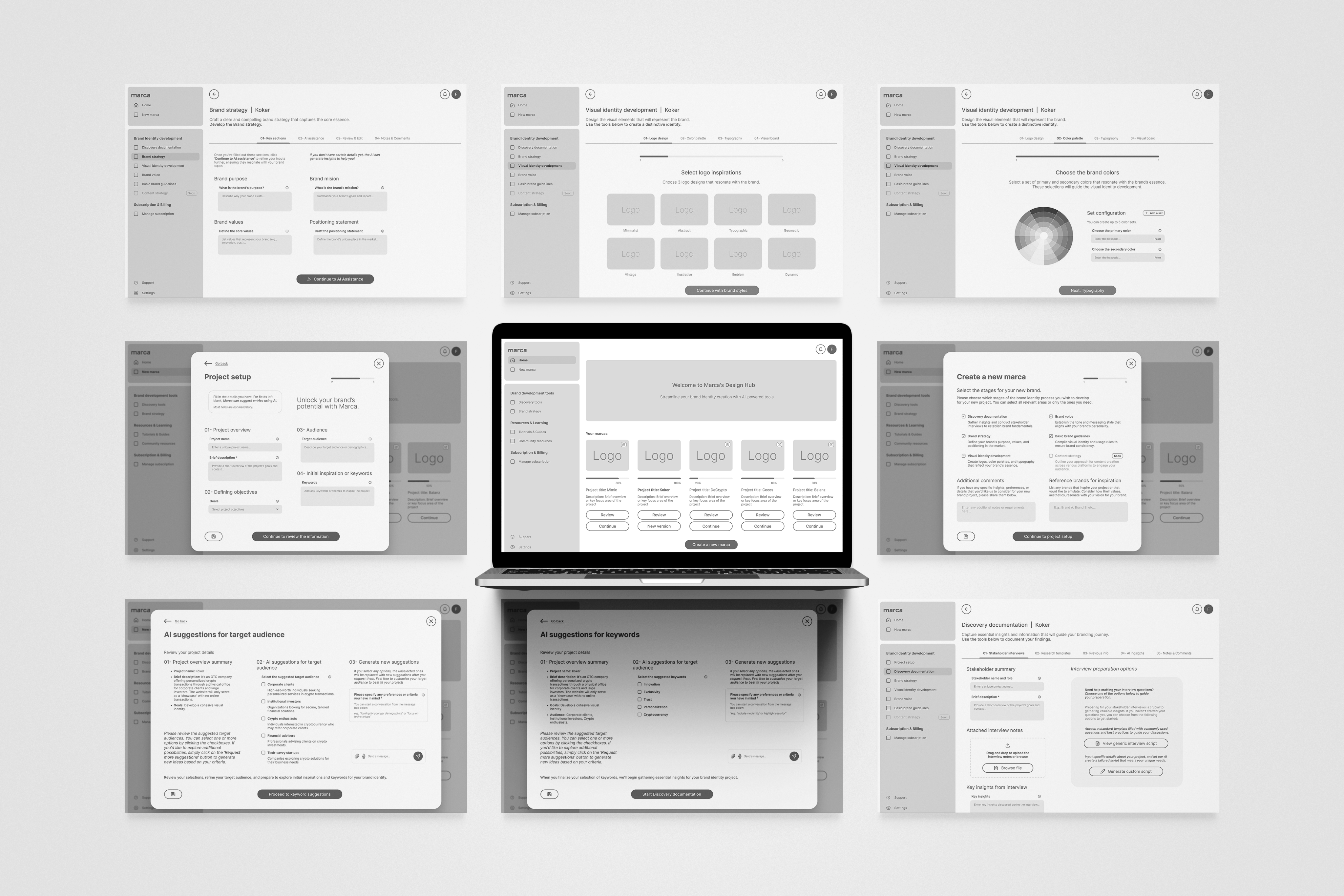 Graphic of a typography specimen showing the alphabet and numerals on top of a dark gray background.