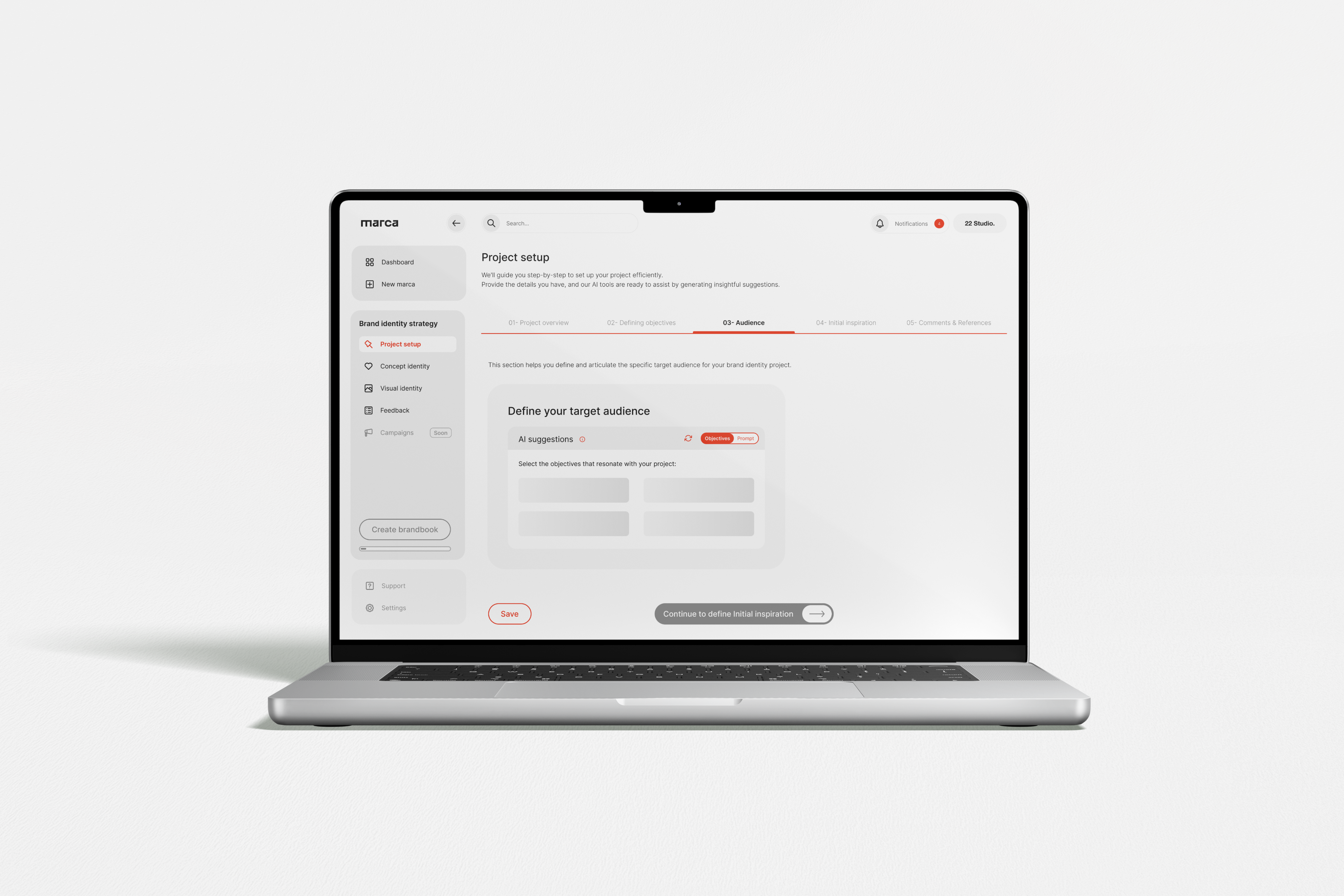 Graphic depicting a color palette of Stone Brown, Dark Navy, Beige, and Cream White along with corresponding hex color codes.